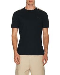 Burberry - Check Sleeve Tee - Lyst