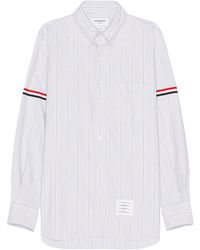 Thom Browne - Straight Fit Long Sleeve Shirt - Lyst