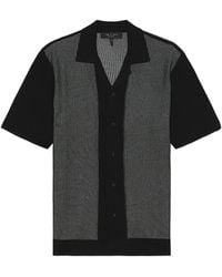 Rag & Bone - Harvey Knit Camp Shirt - Lyst