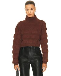Saint Laurent - Cropped Pullover Sweater - Lyst