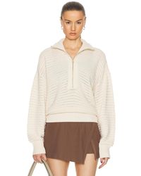 Varley - Tara Half Zip Knit Sweater - Lyst