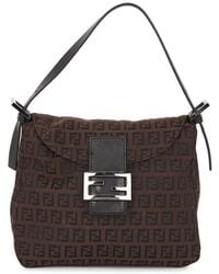 Fendi - Zucchino Mama Baguette Shoulder Bag - Lyst