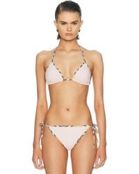 Burberry - Triangle Bikini Top - Lyst