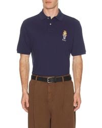 Polo Ralph Lauren - Short Sleeve Basic Mesh Novelty Bear Polo - Lyst