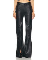 Y. Project - Hook And Eye Slim Leather Pant - Lyst