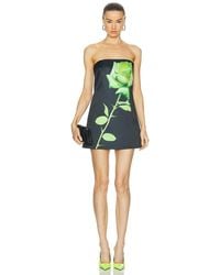 David Koma - Rose Flower Print Shirt Dress - Lyst