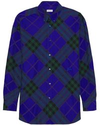Burberry - Long Sleeve Check Pattern Shirt - Lyst
