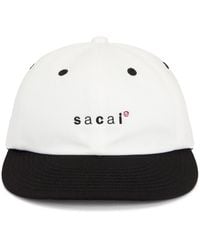 Sacai Wtaps Edition Cotton Back Satin Cap in Black for Men Sacai Wtaps Edition Cotton Back Satin Cap in Black for Men