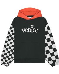 ERL - Men Venice Checker Sleeve Hoodie - Lyst