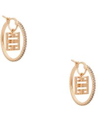 Givenchy - 4g Crystal Hoop Earrings - Lyst