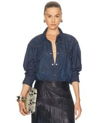 Twp - Og Supersized Button Down Top - Lyst