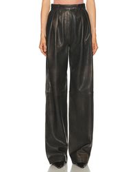 Alex Perry - Tailored Leather Trouser - Lyst