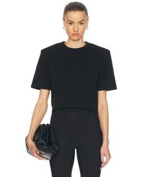 Wardrobe NYC - Crop Shoulder Pad Top - Lyst