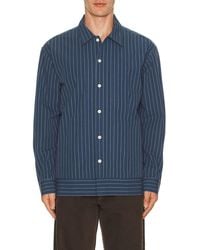 NN07 - Reed Stripe Overshirt Shacket - Lyst