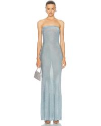 SER.O.YA - Narissa Metallic Knit Maxi Dress - Lyst