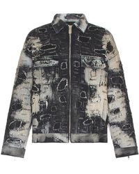 Givenchy - Oversized Fit 4g Rivet Zip Denim Jacket - Lyst