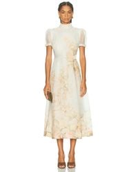 Zimmermann - Memento Picnic Midi Dress - Lyst
