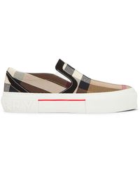 Burberry - Vintage Check Canvas Slip-on Sneaker - Lyst