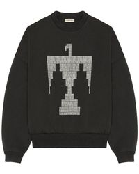 Fear Of God - French Terry Crewneck Thunderbird Print Sweatshirt - Lyst