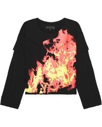 Who Decides War - Flame Long Sleeve T-shirt - Lyst