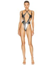 Mugler - Cut Out One Piece Swimsuit - Lyst