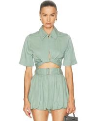 Matthew Bruch - Collared Wrap Top - Lyst