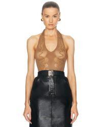 Saint Laurent - Sleeveless Bodysuit - Lyst