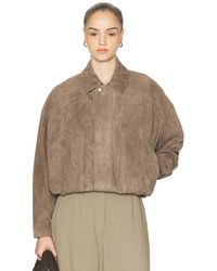 Arma - Frederica Suede Bomber Jacket - Lyst