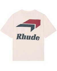 Rhude Logo-T-Shirt - Weiß