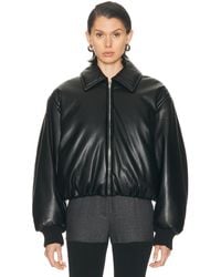 Acne Studios - Onnea Crop Faux Leather Jacket - Lyst