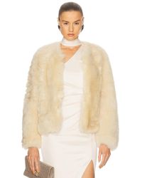 Tom Ford - Shearling Collarless Jacket - Lyst