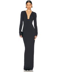 Helsa - Jersey Deep V Maxi Dress - Lyst