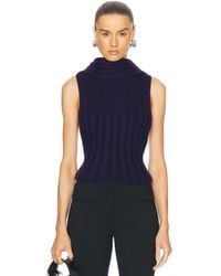 Area - Sleeveless Twisted Knit Top - Lyst