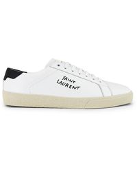 Saint Laurent Sl06 Signa Sneakers in White for Men | Lyst