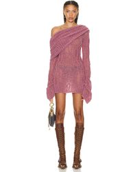 Jean Paul Gaultier - X Knwls Wool-blend Knitted Mini Dress - Lyst