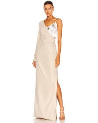 Givenchy One Sleeve Evening Dress - Multicolor