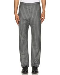 Thom Browne - Fit Backstrap Wool Flannel Chalk Stripe Trouser - Lyst