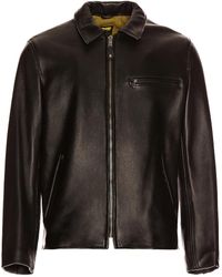 Schott Nyc - Collar Lamb Leather Jacket - Lyst