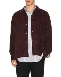 Needles - Fringe Open Collar Shirt Rayon Corduroy - Lyst