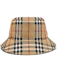 Burberry - 2 Panel Bucket Hat In Archive Beige Cotton - Lyst