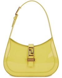 Versace - Small Hobo Calf Leather Handbag - Lyst