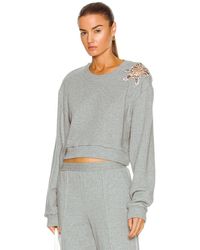 Area Crystal Turtle Sweatshirt - Grey