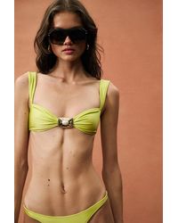 SAME - For Fwrd Hammered Stone Bikini Top - Lyst