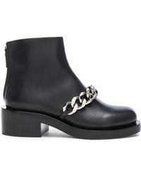 Givenchy Chain Strap Ankle Boot - Black