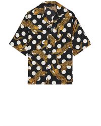 Amiri - Leopard Polka Dots Bowling Shirt - Lyst
