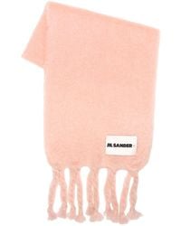 Jil Sander - Logo Plain Scarf - Lyst