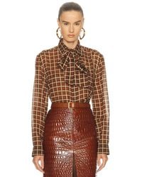 Saint Laurent - Button Up Top - Lyst