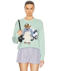 Ralph Lauren - Polo Bear-intarsia Cotton Knitted Jumper - Lyst