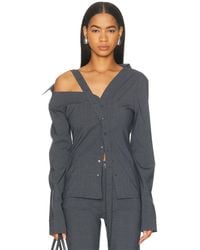 Jade Cropper - Asymmetric Long Sleeve Top - Lyst