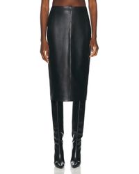 Alaïa - Leather Pencil Skirt - Lyst